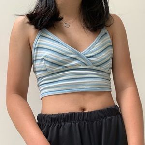 Striped Cropped Tank Top